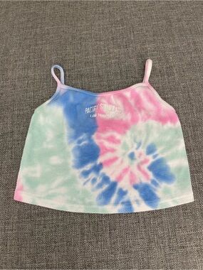 PacSun Tie-Dye Ribbed Camisole in Pink, Blue & Mint